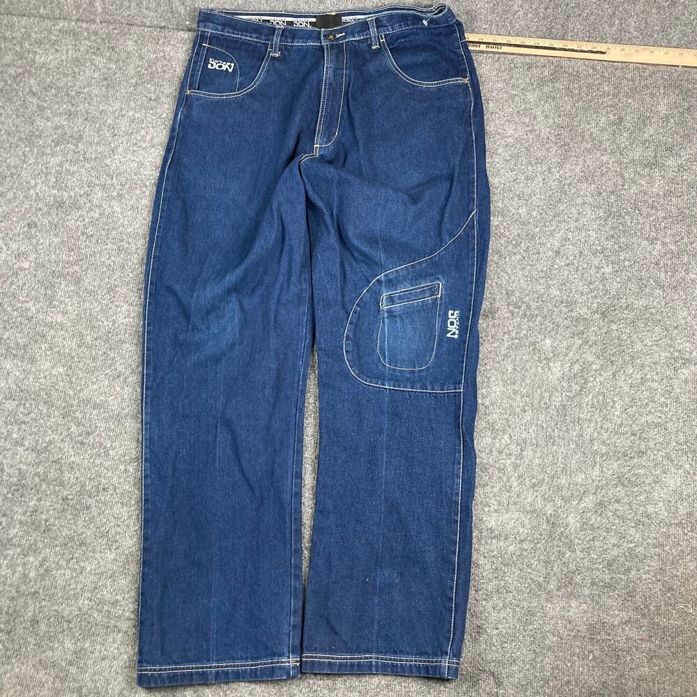 Vintage Don Jeans Mens Size 38 Blue Carpenter Loose Fit Denim Streetwear Y2K